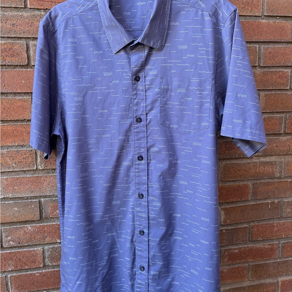Travis Mathew Blue Classic Casual Shirt
